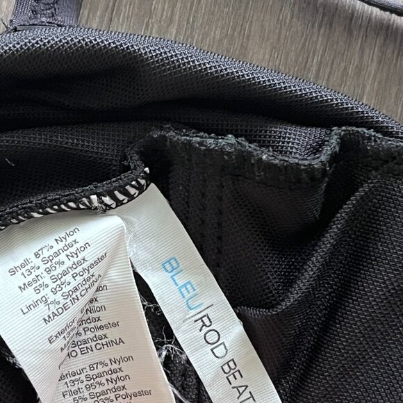 NWOT BLEU ROD BEATTIE Black "Ring Me Up" Asymmetrical One-piece Swimsuit - Picture 7 of 11